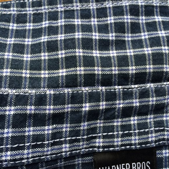 VTG 1997 Looney Tunes The Taz Mens Button Front Shirt XL Blue Golf Long Sleeve - Picture 11 of 11